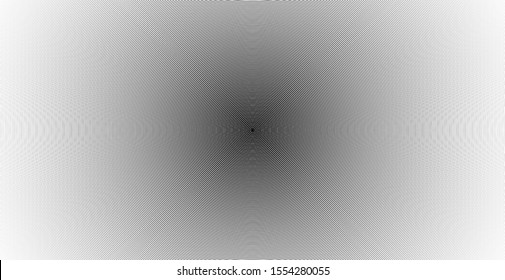 Concentric circle. Illustration for sound wave. Abstract circle line pattern. Black and white graphic