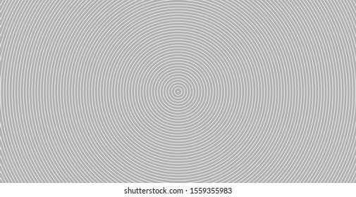 Concentric circle. Illustration for sound wave. Abstract circle line pattern. Black and white graphic
