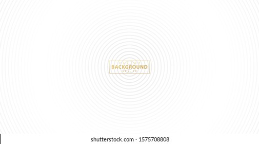 Concentric circle. Illustration for sound wave. Abstract circle line pattern. Black and white graphics