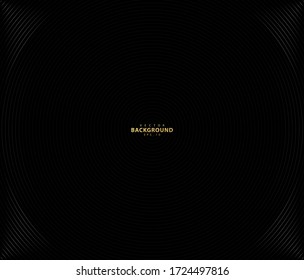 Concentric circle. Illustration for sound wave. Abstract circle line pattern. Black and white graphics. EPS10 - Illustration