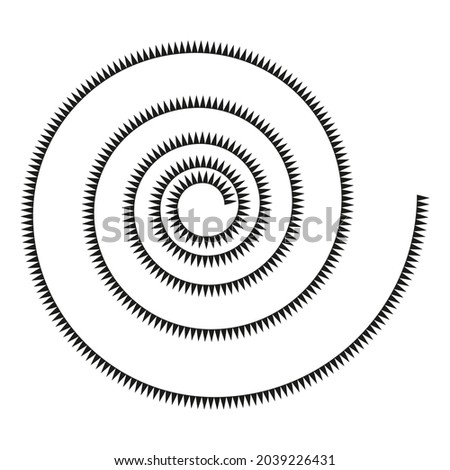 Concentric circle swirl art Geometric line element