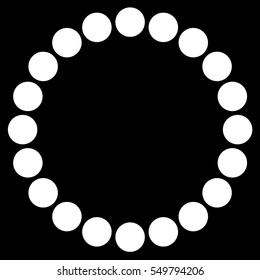 Concentric circles. Abstract beads, pearls, bracelet shape. Symbolic minimal illustration