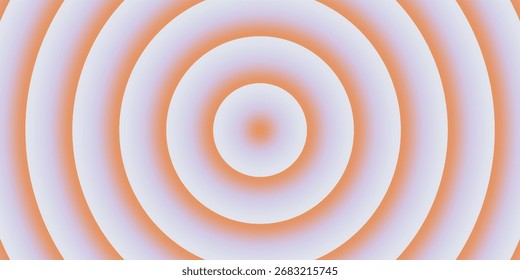 Concentric circles creating a gentle radial gradient effect with soft peach and lavender hues.