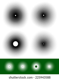 Concentric circles with deformation and effect