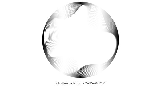 Concentric circles geometric element eps 10