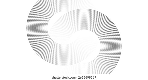 Concentric circles geometric element eps 10