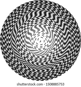 Concentric circles geometric vector element. Radial, radiating circular graphic for background.