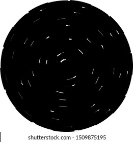 Concentric circles geometric vector element. Radial, radiating circular graphic for background.