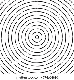 Concentric circles halftone background. Lines pattern for business design. Gradient texture in pop art style. Universal template