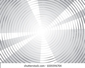 Concentric Circles Halftone Engraving Black and White Striped Texture. Lined Gradient Template for Design, Background, Wrapping, Website Decoration