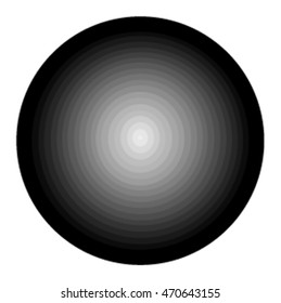 Concentric Circles / Circles layered on top of each other.  The farther out the darker.