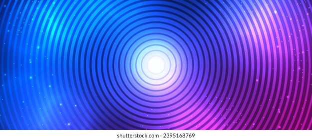 Concentric circles lines pattern background. Futuristic sound wave. Circular Concentric Lines Graph. Big Data Visualization. Futuristic Science or Technology design. Sound wave. Hi-tech. Vector EPS10.