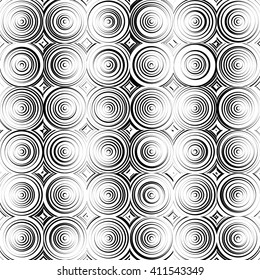 Concentric circles monochrome abstract background. radiating circles, rings.