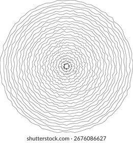 Círculos concêntricos padrão simetria radial abstrata linhas dinâmicas design geométrico