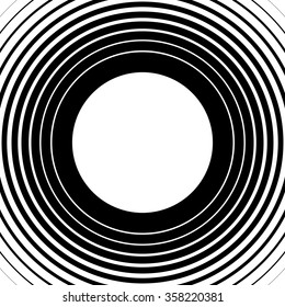 Concentric circles, rings abstract vector. Can be used as a seamless pattern.
