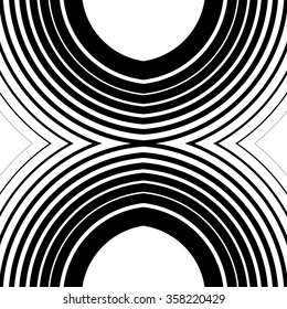 Concentric circles, rings abstract vector. Can be used as a seamless pattern.