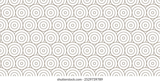 Círculos concêntricos padrão geométrico sem costura, design abstrato minimalista moderno decoração de fundo