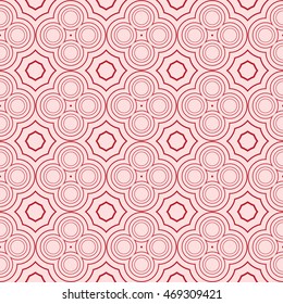 concentric circles. Seamless geometric pattern. pink color. for the design, printing, interior decoration, Wallpaper
