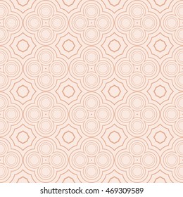 concentric circles. Seamless illustration. vector. beige, pastel color. for interior design, printing, textile industry