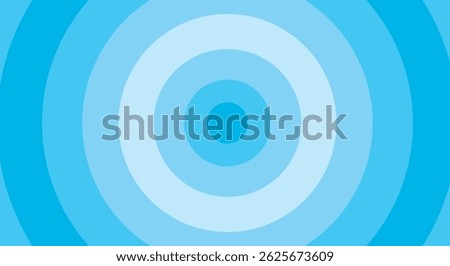 Concentric Circles in Shades of Blue