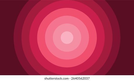 Concentric circles in shades of pink and burgundy, creating a hypnotic effect.