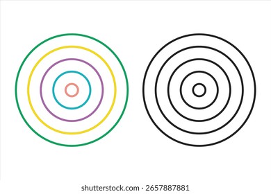 Concentric Circles Target Design Set