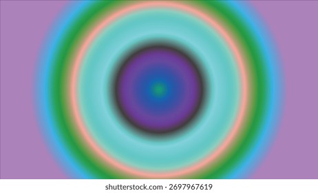 Círculos concêntricos com cores vibrantes do gradiente Ilustração de fundo abstrata para projetos modernos e projetos de arte