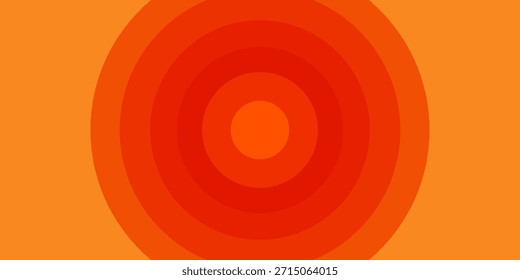 Concentric Circles of Warmth: A Gradient of Yellow and Orange Radiating Outward