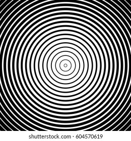 Concentric circles,concentric rings abstract geometric pattern. Radial, radiating lines texture