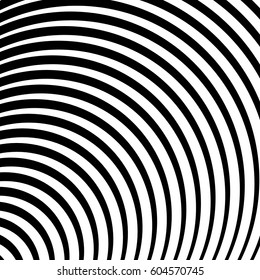 Concentric circles,concentric rings abstract geometric pattern. Radial, radiating lines texture