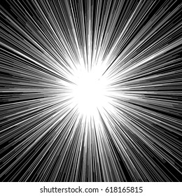 Concentric circular pattern. Random burst, radiating, radial element with distortion