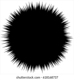 Concentric circular pattern. Random burst, radiating, radial element with distortion