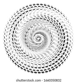 Concentric circulating, circle line. Abstract vortex line background. Vector illustration for design your website and print
