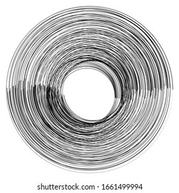 Concentric circulating, circle line. Abstract vortex line background. Vector illustration for design your website and print
