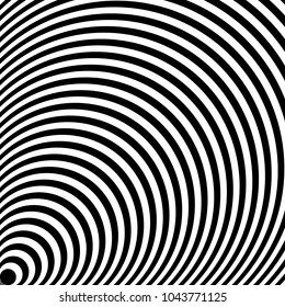Konzentrische Kreise, konzentrische Ringe abstraktes geometrisches Element