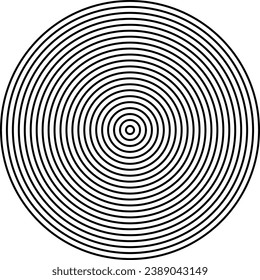 Konzentrische Kreise, konzentrische Ringe abstraktes geometrisches Element
