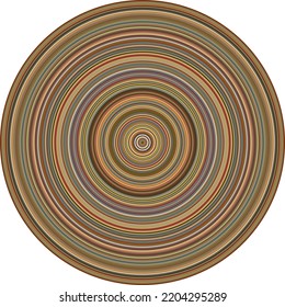 Concentric colorful circles creating geometric, evenly spaced pattern with vivid coloring