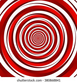Concentric - converging circles. Abstract vortex, spiral