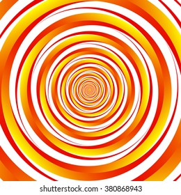 Concentric - converging circles. Abstract vortex, spiral