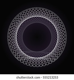 concentric curved lines