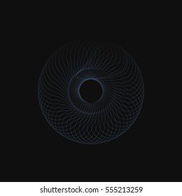 concentric curved lines
