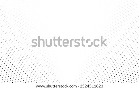 Concentric dot halftone circle abstract background, perfect for modern designs, posters, and creative digital projects