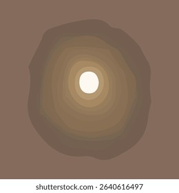 Concentric earth tones vector art