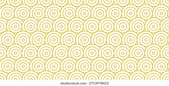 Círculos de oro concéntricos sin patrón geométrico, decoración de fondo de diseño abstracto minimalista moderno
