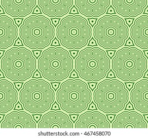concentric green color circle. seamless vector background. for interior design, textile, wallpaper, presentation