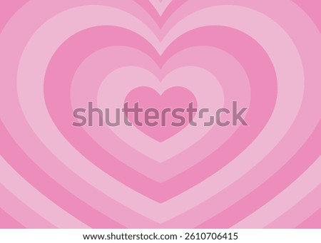 Concentric Heart, Image Background, Pop Design, Decorative Radiating Shape