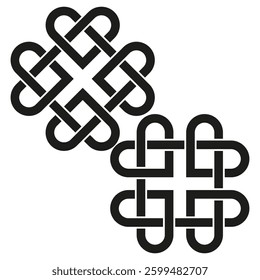 Concentric line icon. Wave pattern symbol. Circular layer design. Vector illustration.