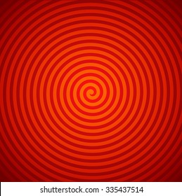 Concentric Lines. Spiral Background. Volute. Hypnosis Circular Rotating Background. Vector Illustration.