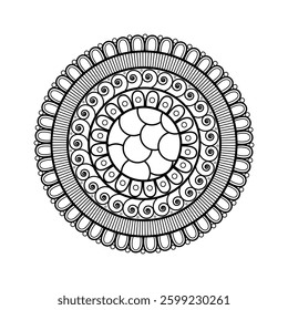 Concentric Mandala Circles with Handcrafted Zen Aesthetics