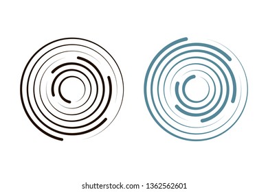 concentric radial circle icon